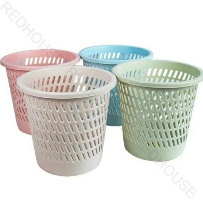 PJ24 REDHOUSE Keranjang Sampah Besar 982 Warna Pastel Plastik Tebal Hemat