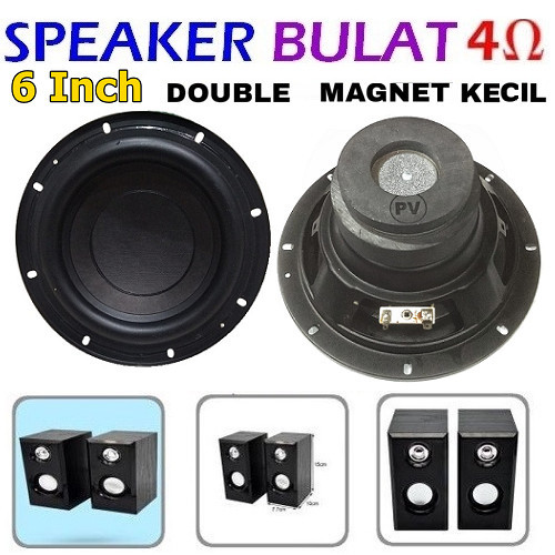 Speaker HI-FI 6 Inch 200W 4R Audio Speaker 4 Ohm Double Magnet 200Watt