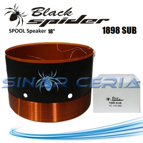 Spul Spool Voice Coil Speaker 18 inch Black Spider BS-1898 SB 100mm 4"