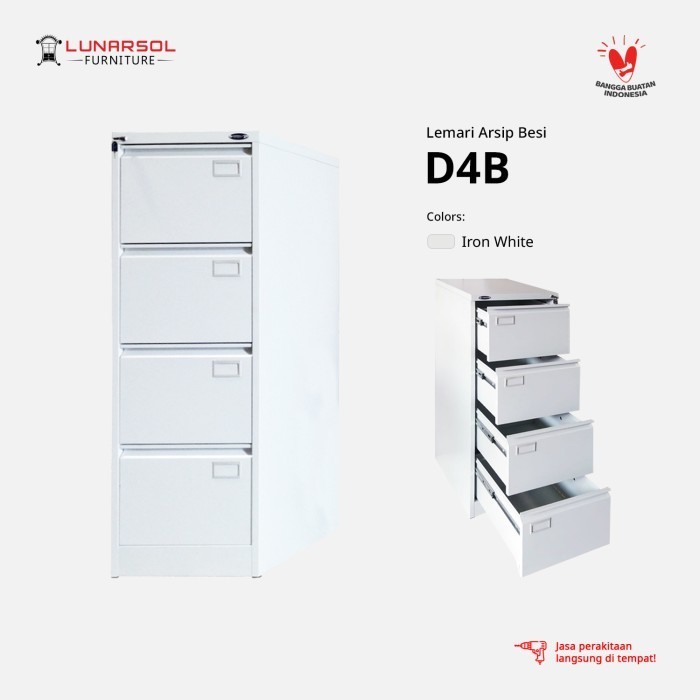 

Rak Lemari File Kantor Office Cabinet Besi 4 Laci