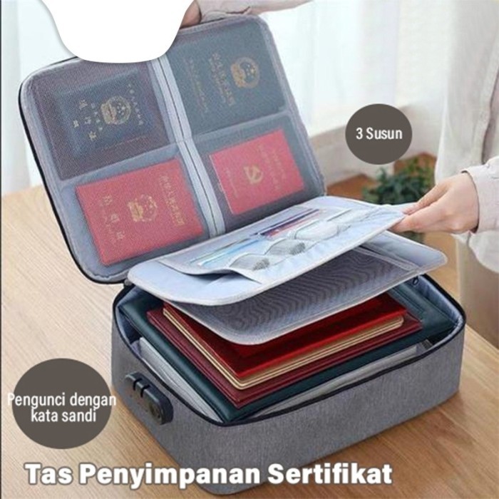 

Tas Penyimpanan Sertifikat File Organizer Tas Dokumen Storage Box