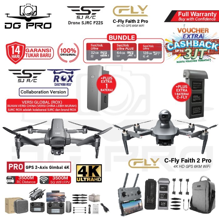 Drone C-Fly Cfly Faith 2 Pro/Sjrc F22S Pro/Sjrc F11S Pro/Sjrc F11 Pro