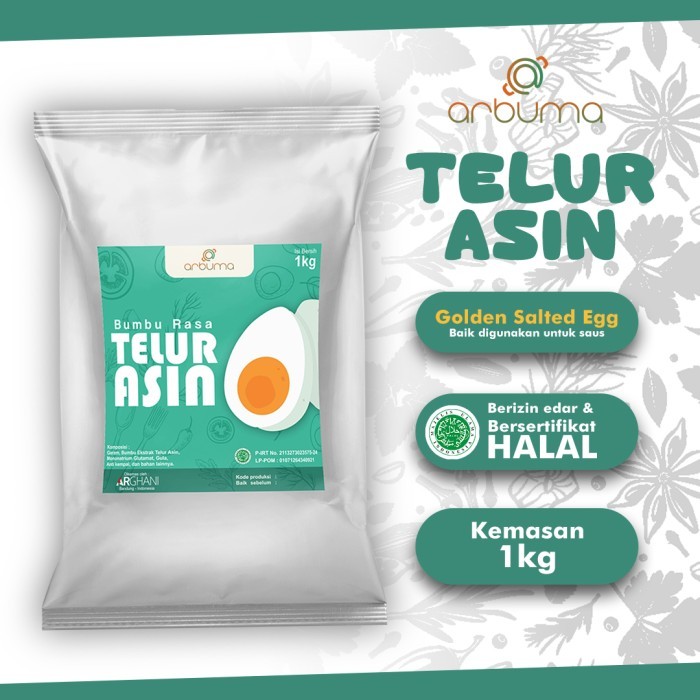 

ARBUMA Seasoning Golden Salted Egg Telur Asin Halal Bumbu masak 1kg