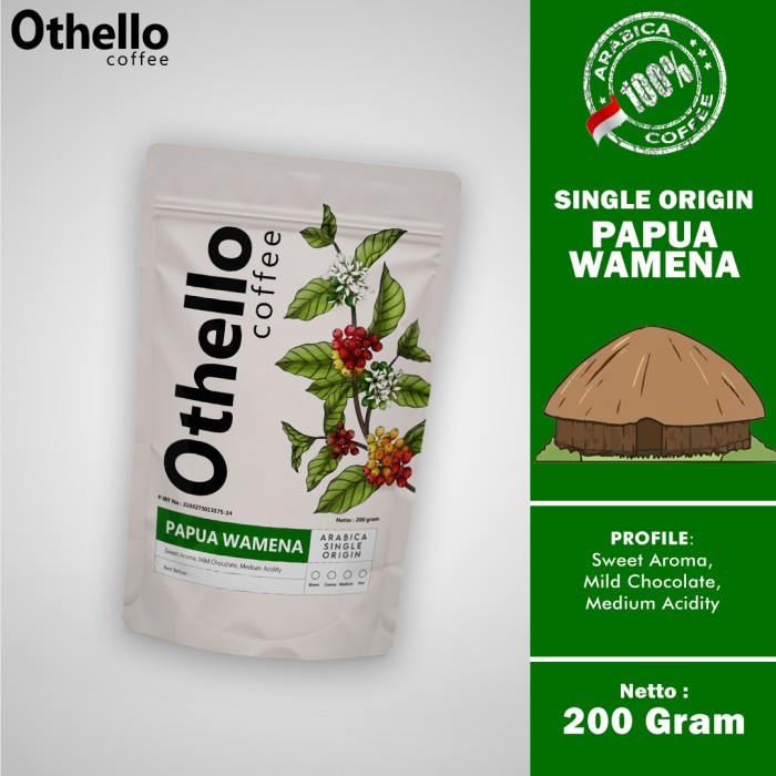 

Kopi Arabika Papua 200 gram Othello Coffee Single Origin