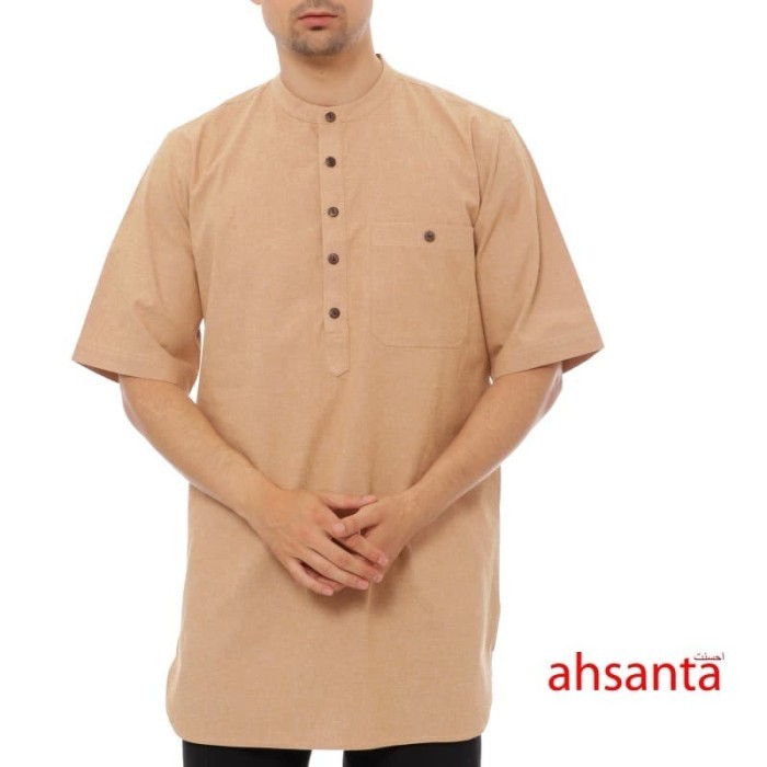 Koko Kurta Ahsanta Elegan Caramel Mewah
