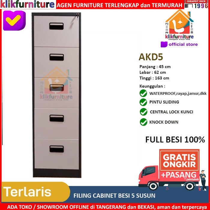 

FILLING CABINET BESI 5 LACI / 5 SUSUN AKD5