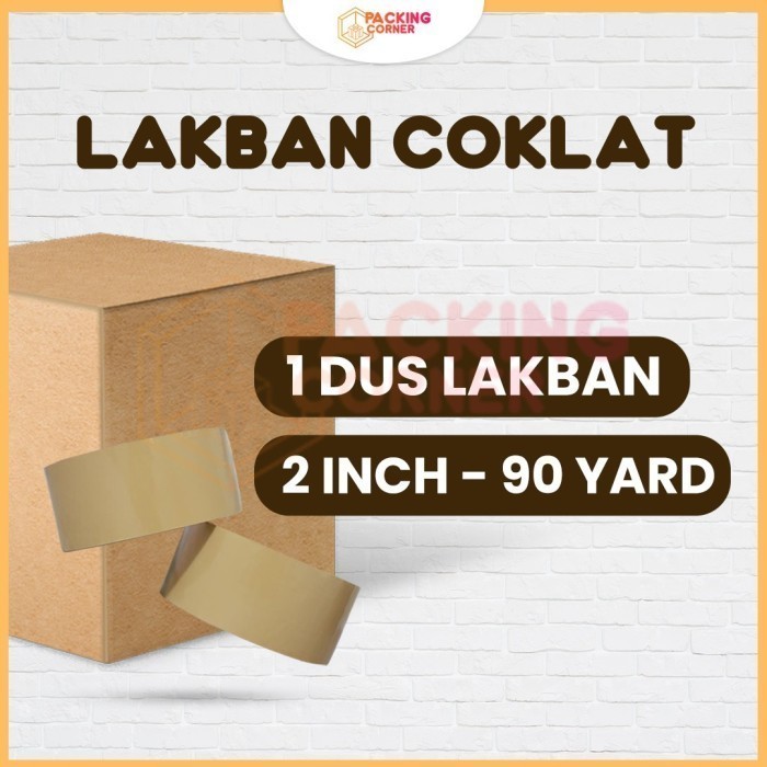 

LAKBAN SOLATIP COKLAT 2 INCH 45 MM 1 DUS GOJEK / GRAB