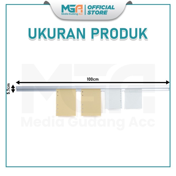 

BILL HOLDER 100CM / CAPITAN NOTA STAINLESS / PENJEPIT KERTAS BON BILL