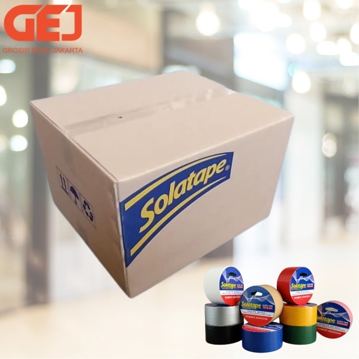 

(KHUSUS GOJEK/GRAB) LAKBAN KAIN CLOTH TAPE WARNA 1 DUS ISI 60 ROLL