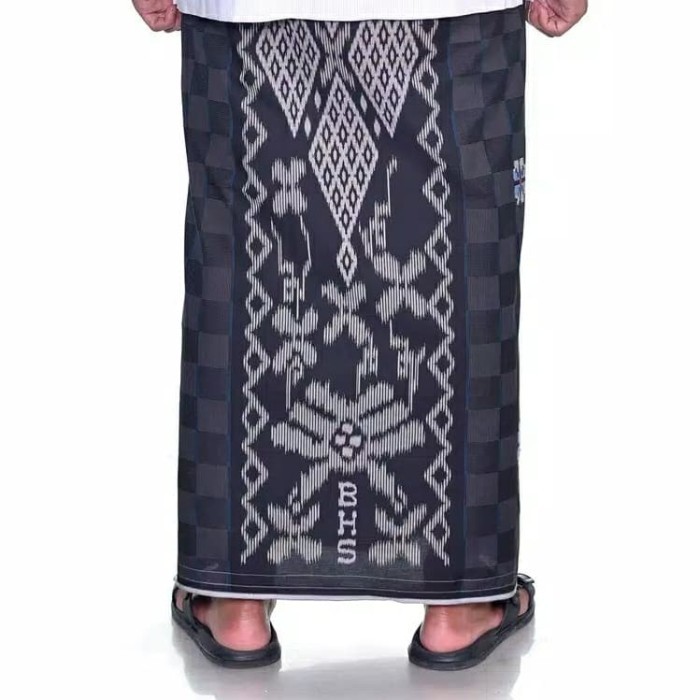 Sarung BHS Gold Classic Kotak *HitamAbu2