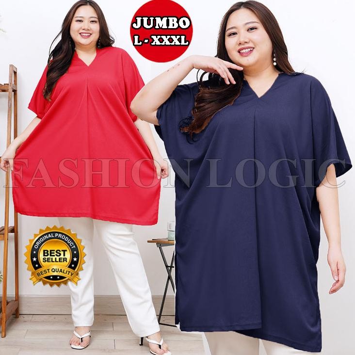 Dress Daster Nagita Umbo Polos Wanita Jumbo Ld 130 Homedress Midi