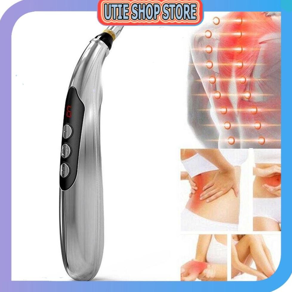 df-8 UTIE STORE - XINDEFENG Alat Akupuntur Magnetic Therapy Pen Massager 9 Gears - DF-668 Original