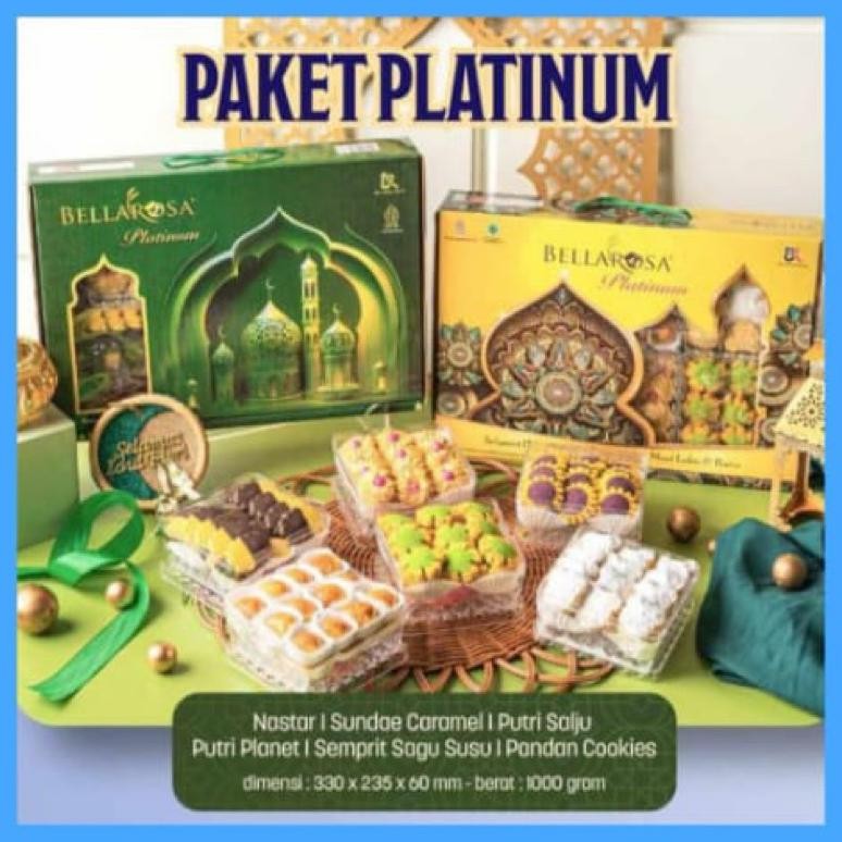 

gs-56 Bellarosa Paket Kue Kering Lebaran Berkah, Platinum, Dante, NUT NUT, Sirup Masjid | Premium & Lezat Hemat