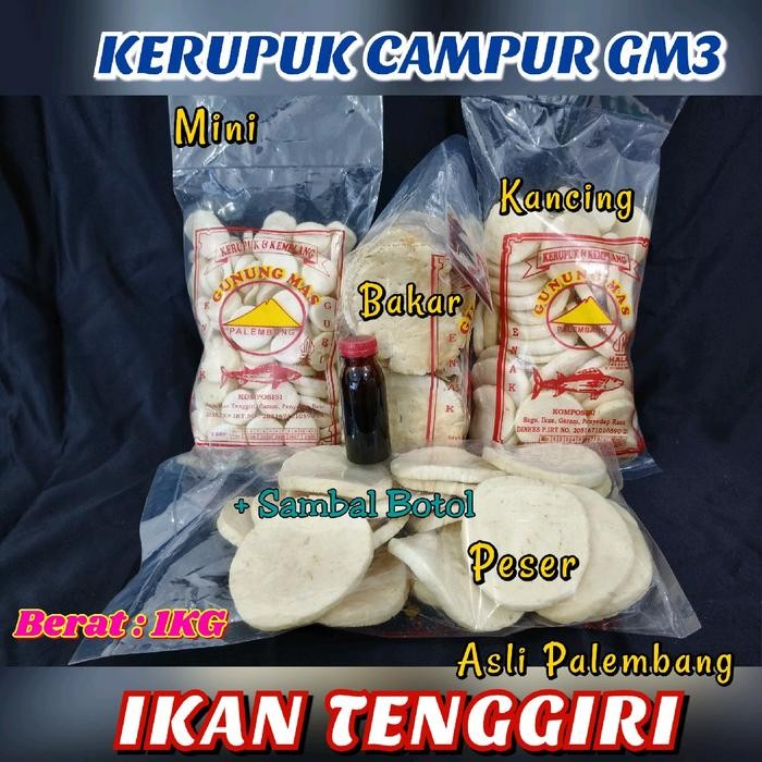 

Terbaru KEMPLANG BAKAR PESER MINI KANCING KERUPUK PALEMBANG Ikan Tenggiri Ready