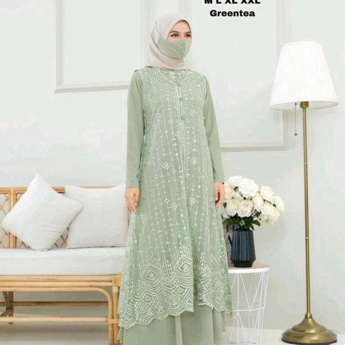 Terlaris Gamis Dress Zoya Muslim Payet Maxi Original