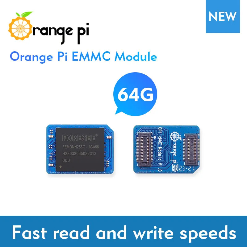 JETS Orange Pi 64GB EMMC Module for Orange Pi 5 Plus Orange Pi 5 Pro/5 Max/3B Board with Fast Read a