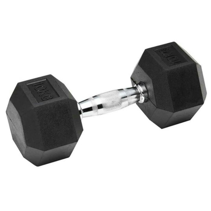 Dumbell Fix Hexagonal 7,5Kg Barbell Rubber (Pair)