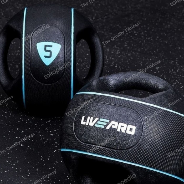 Medicine Ball Double Grip 7Kg Brand Livepro Fitnes Gym Import