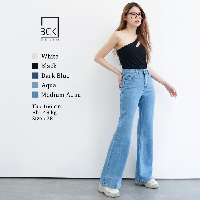 Bck-Celana Jeans Cutbray Wanita Michella-5