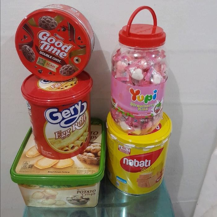 

terbaru !!! paket roti lebaran premium dapat 5 toples exp 2026 ready