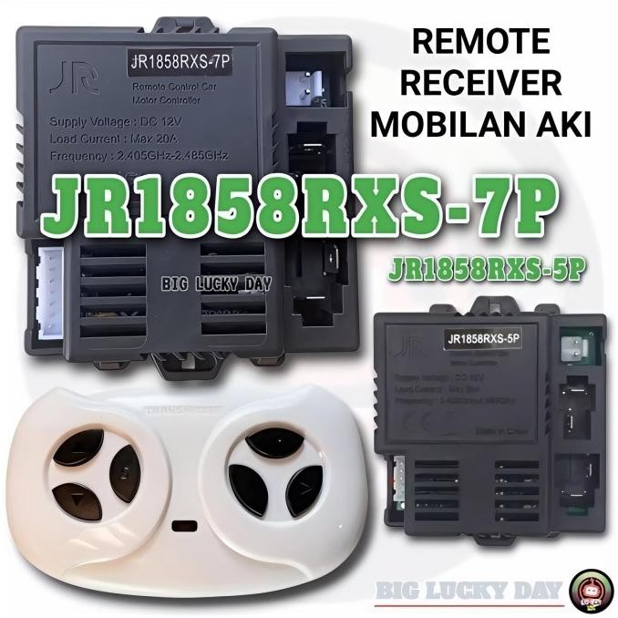 REMOT RECEIVER MOBIL AKI JR1858RXS-7P / JR1858RXS-5P 12V MOBILAN AKI ANAK REMOTE CONTROL TRANSMITTER