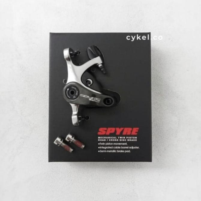 TRP spyre SLC mechanical disc brake caliper post mount grey road cross