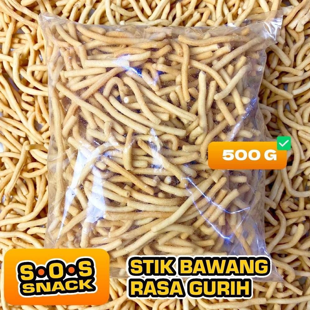 

BYP-27 SOS - 500 Gram Stik Bawang Renyah Gurih Enak Rasa Original Bawang Termurah