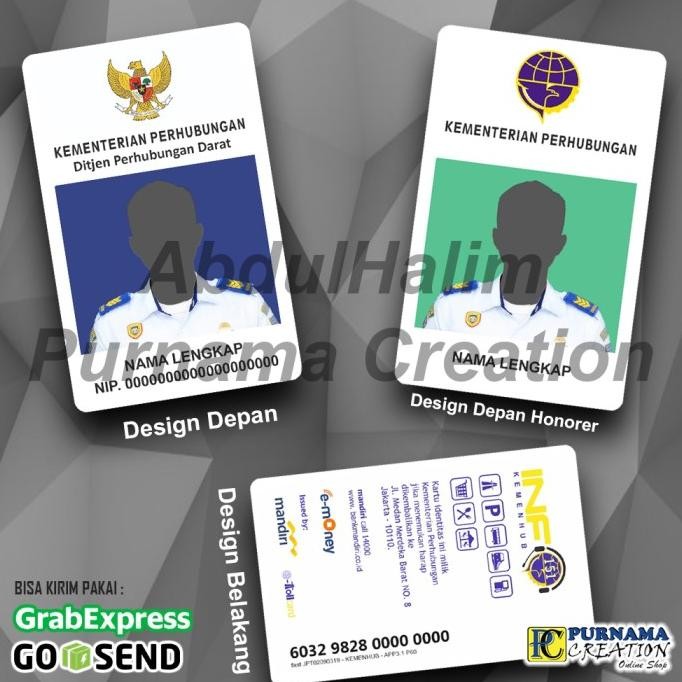 

ID Card IDcard Kemenhub Kementerian Perhubungan FREE DESIGN