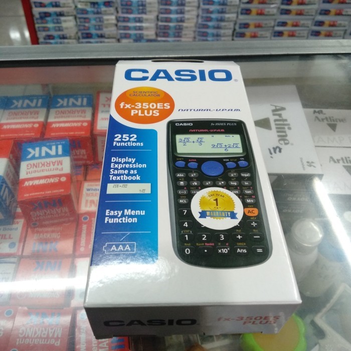 

Casio Fx-350Es Plus / Calculator Scientific 252 Fungsion