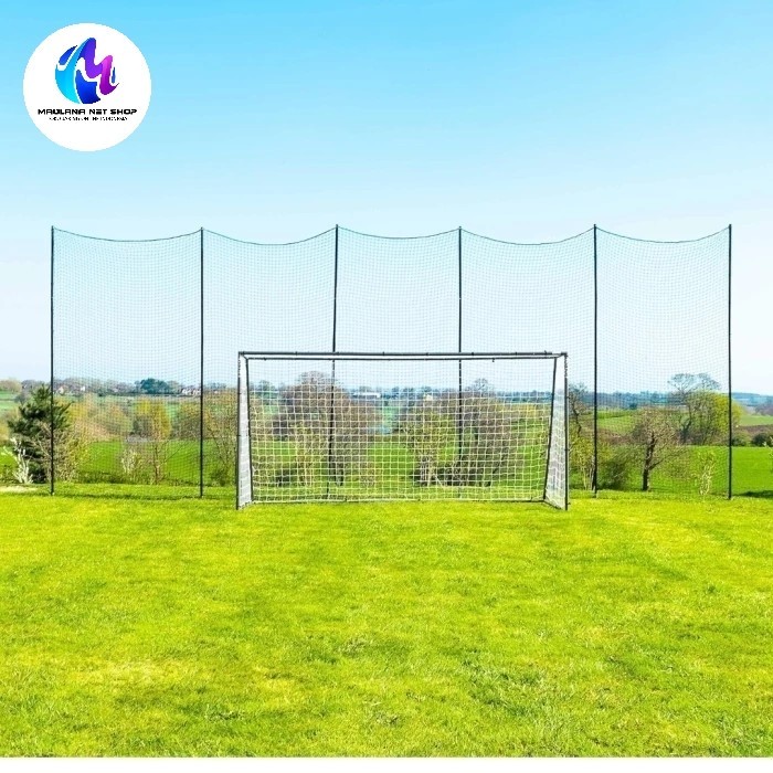 jaring pengaman futsal, golf, volly, dan badminton dengan tali tambang terpasang - maulana net shop
