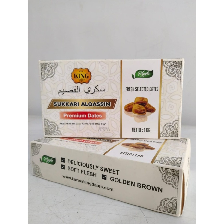 

Kurma Sukari King Dates Sukkari 1 kg Lembut Manis Legit Premium Original High Quality