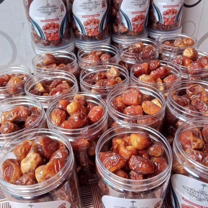 

Kurma sukari premium lembut original 100% kemasan toples 500 gr
