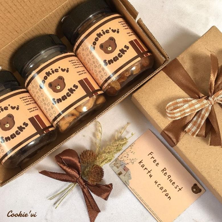 Ur37 Snack jar/ Hampers Snack / Set Snack box/ Hadiah lucu Berkualitas