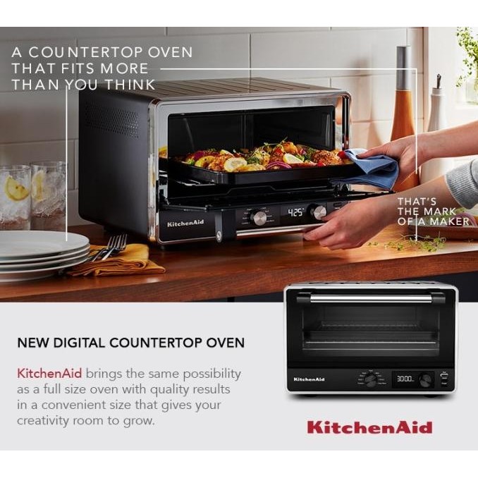 New Dp - Kitchenaid Digital Countertop Oven -- 5Kco211Bbm Original