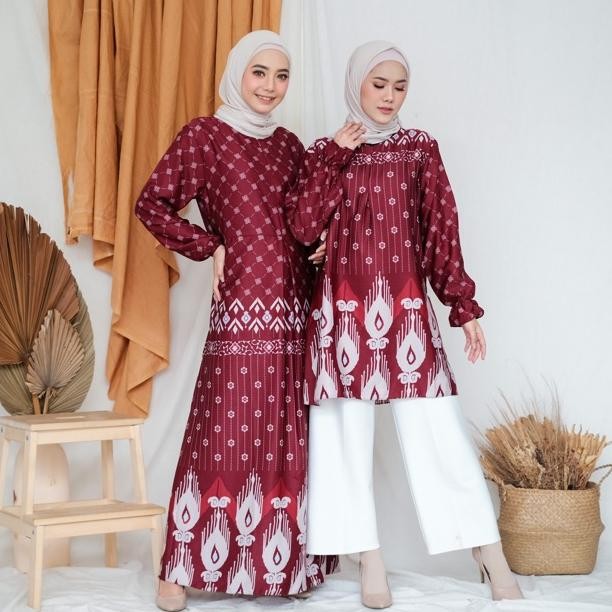 Couple Sister Peacock/ Gamis Maxmara/ Maxi Dress/ Longdress/ Dress Lebaran/ Gamis Kondangan/ Dress K