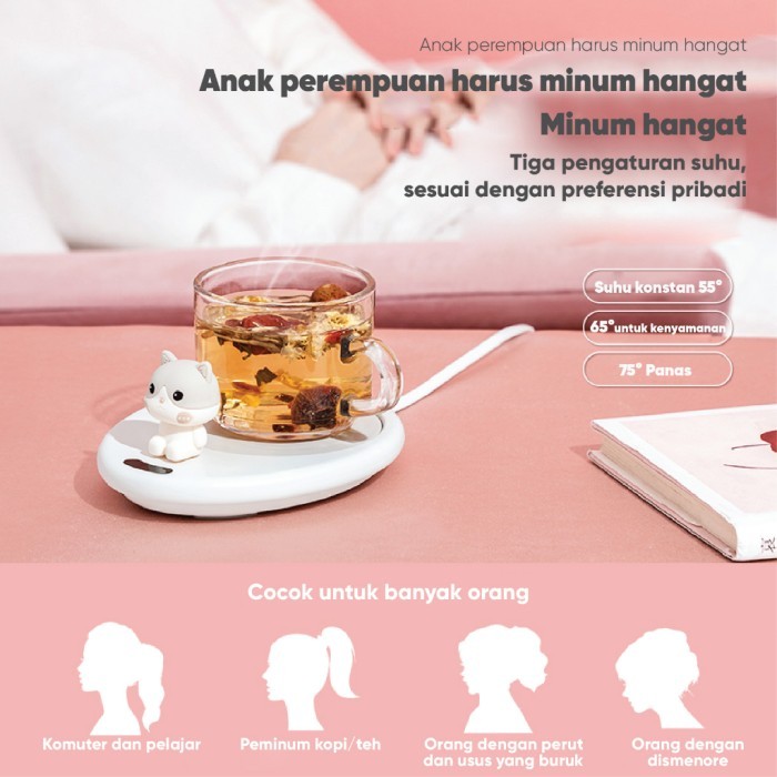 TERBARU Muxiang M27 Pemanas Gelas Elektrik Tatakan Kopi Teh USB Heating Pad