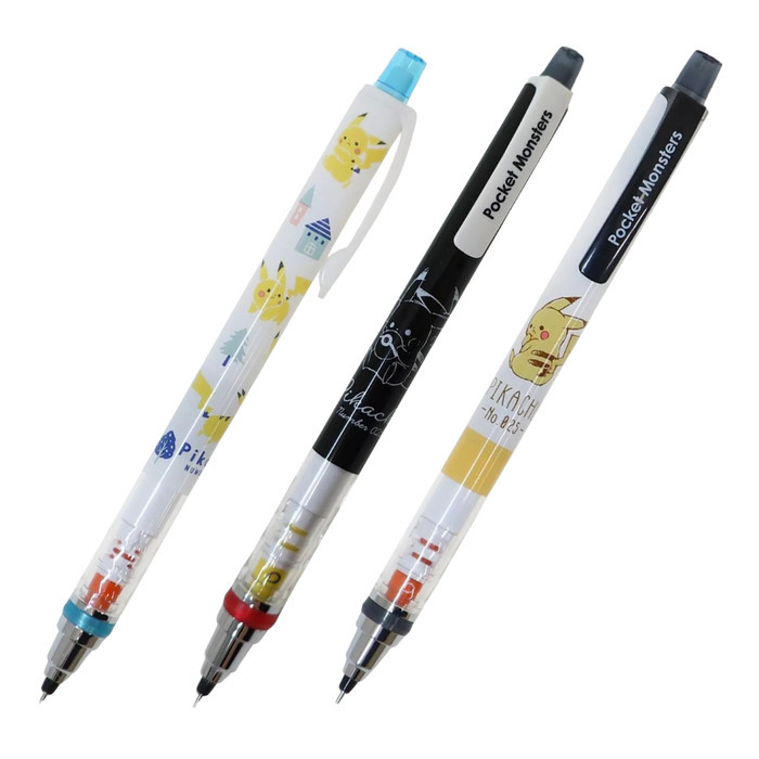 

Uni Kuru Toga Pokemon Pikachu Mechanical Pencil Kurutoga 0.3mm 0.5mm Pensil Mekanik Limited Edition