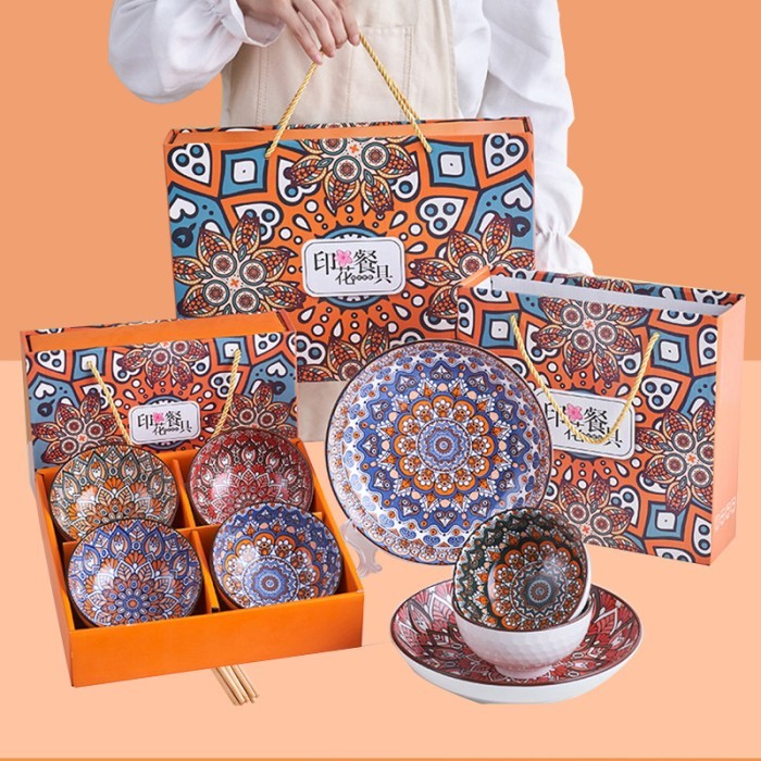 

Mangkok Set Hampers LEBARAN Japanese Style Bowl Set Mangkok Premium Souvenir Gift