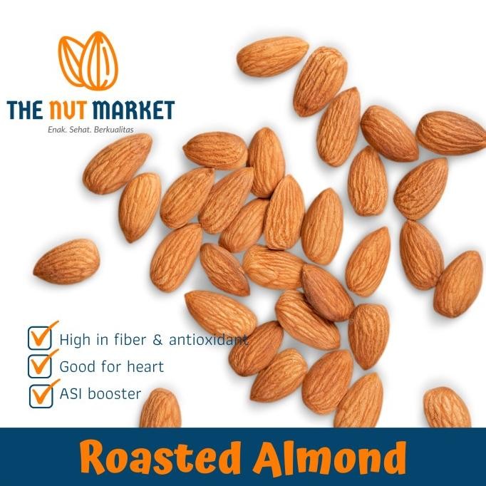 

Kacang Almond Panggang Original (Roasted Natural Almond) 500Gram Murah