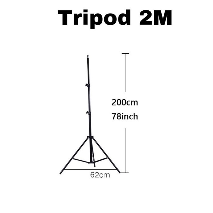 tripod 2,1 meter stand kamera hp selfie make up vlog live [kualitas terbaik]