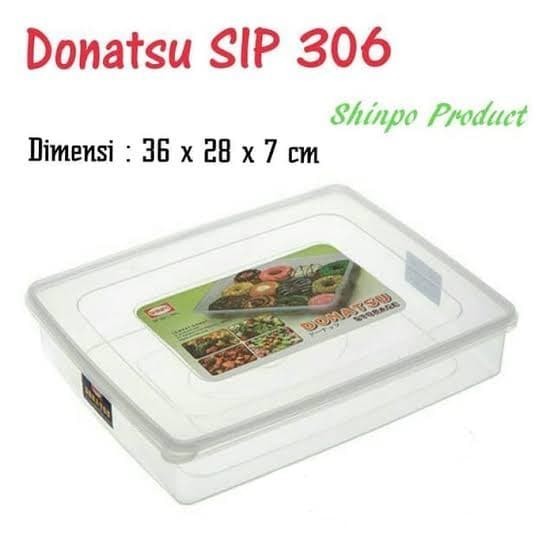 *#*#*#] Donatsu Shinpo Kotak Donat Kue Makanan Plastik Box Donat Sealware Segi