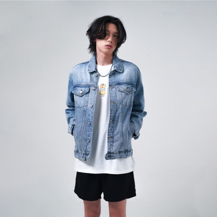 TERLARIS CELCIUS TRUCKER DENIM JACKET I31000239C BIRU MURAH MURAH