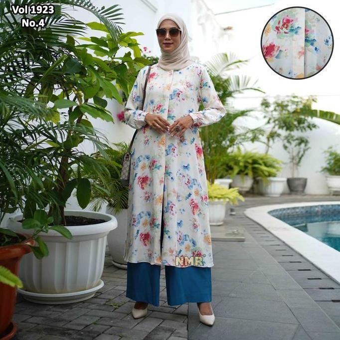 BEST SELLER NMR SETELAN CELANA TUNIK RAYON JEPANG VOL 1923-4