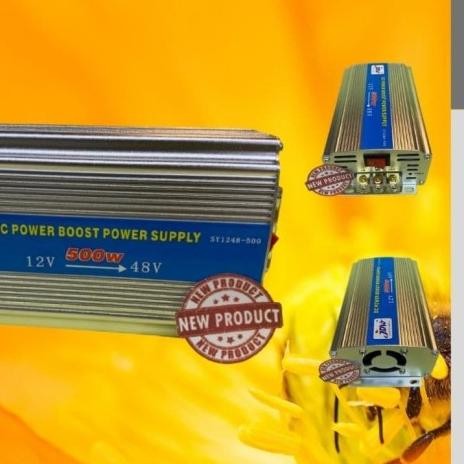 Step Up DC 12V ke DC 48V 500W Power Converter DC DC 12 V to 48 V 500 W Terlaris