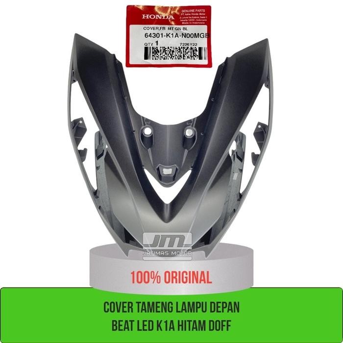 Tameng lampu depan beat LED K1A hitam doff 64301-K1A-N00MGB