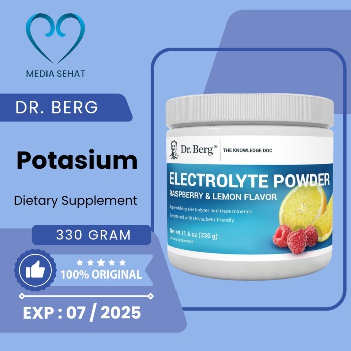 

Electrolytre Powder/Pottasium Raspberry & Lemon Flavor Kode 339