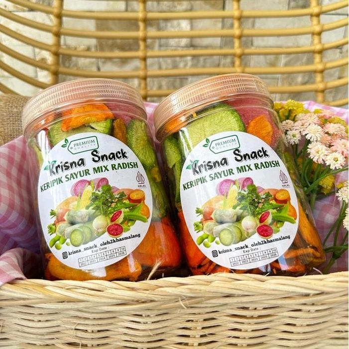 

BARANG TERLARIS KERIPIK SAYUR MIX RADISH PREMIUM TOPLES 800ML