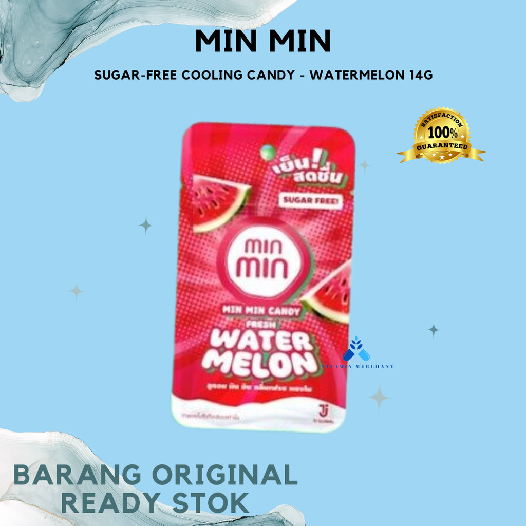 

Candy Sugar Free Min Min Fresh Watermelon 14g