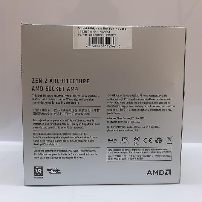 [Goodbest] Processor AMD Ryzen 5 3600XT 4.0 Ghz BOX GARANSI 3 TAHUN