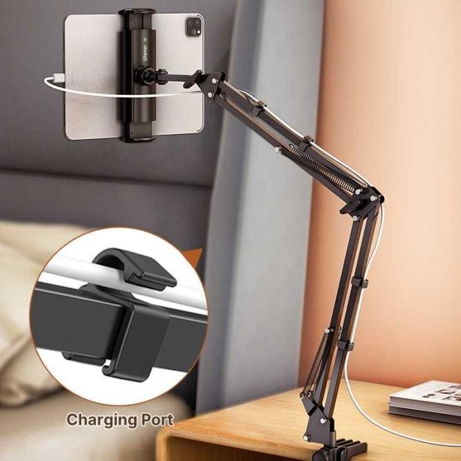 Lazypod Stand HP Smartphone Ranjang Meja Phone Holder Jepit 6-7 Inch [terbaik]